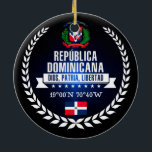Ornamento De Cerâmica República Dominicana<br><div class="desc">República Dominicana</div>