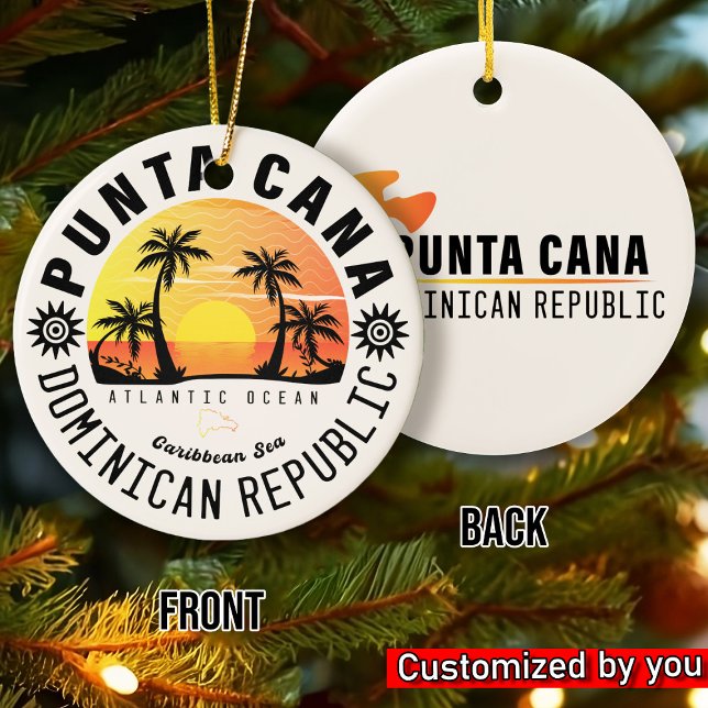 Ornamento De Cerâmica República Dominicana do Punta Cana - Retro Souveni (Criador carregado)