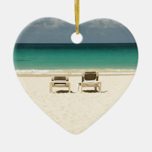 Ornamento De Cerâmica República Dominicana tropical da praia