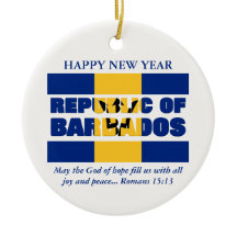 República Feliz ano novo Personalizada de Barbados