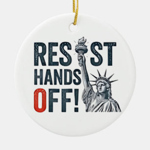 Ornamento De Cerâmica Resistência à Libertação Status Anti-Trump