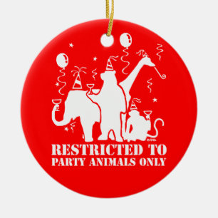 Ornamento De Cerâmica Restringido aos animais de partido somente