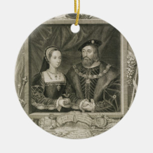 Ornamento De Cerâmica Retrato de 1496-1533) rainhas de Mary (de France,