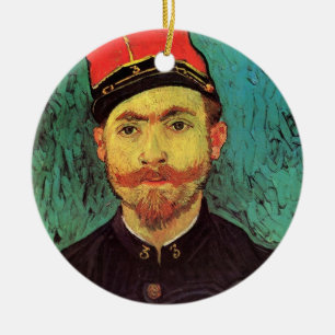 Ornamento De Cerâmica Retrato de Milliet, O Amante por Vincent van Gogh
