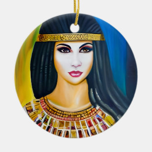 Ornamento De Cerâmica Retrato de uma princesa egípcia