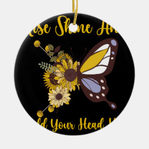 Ornamento De Cerâmica retro boho baby design