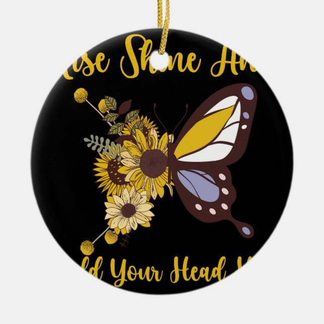 Ornamento De Cerâmica retro boho baby design (Frente)