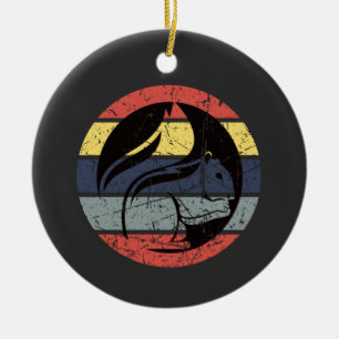 Ornamento De Cerâmica Retro de Esquilo