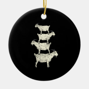 Ornamento De Cerâmica Retrô de Goat