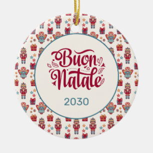 Ornamento De Cerâmica Retro Feliz Natal