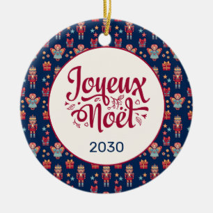 Ornamento De Cerâmica Retro Feliz Natal