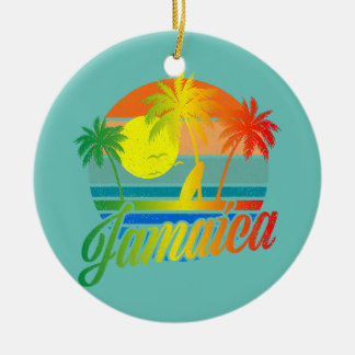 Ornamento De Cerâmica Retro Jamaica Summer Beach Vacing For Men Women