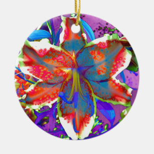 Ornamento De Cerâmica Retro Lily