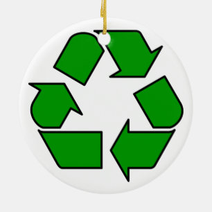 Ornamento De Cerâmica Reusar & reciclar