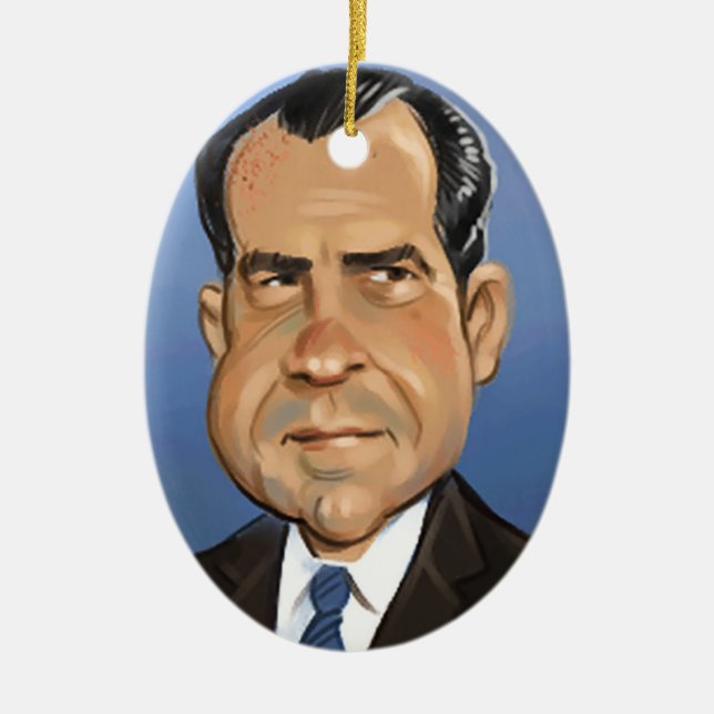 Ornamento De Cerâmica Richard Nixon Ornament (Frente)