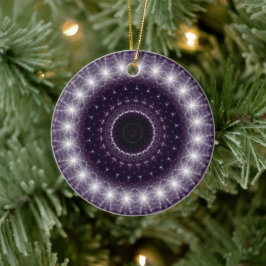 Ornamento De Cerâmica Rico Delicar Lace redondo preto e branco