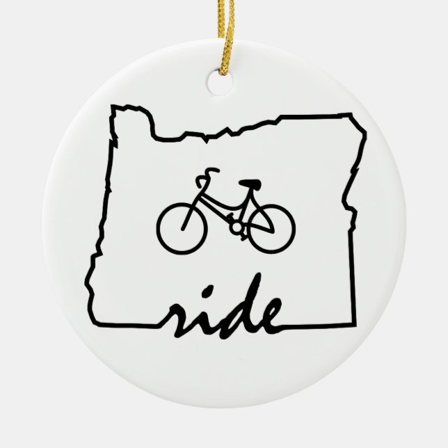Ornamento De Cerâmica Ride Oregon (Frente)