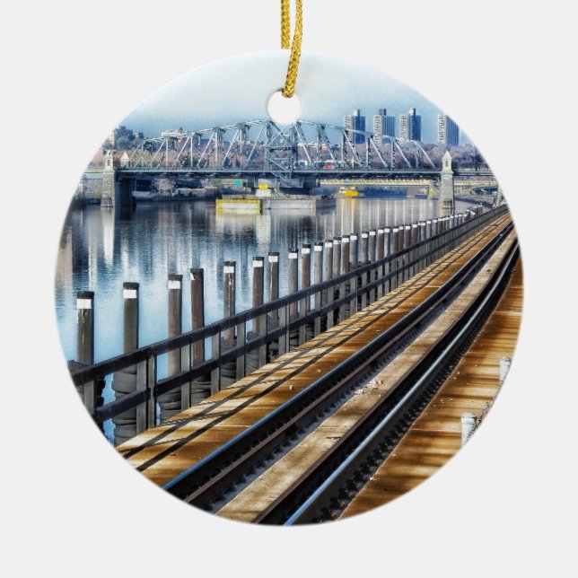 Ornamento De Cerâmica rio das construções bronx Nova Iorque (Frente)