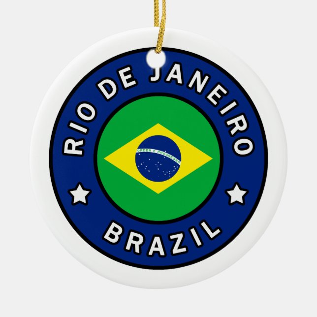 Ornamento De Cerâmica Rio de Janeiro Brasil (Frente)