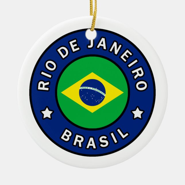 Ornamento De Cerâmica Rio de Janeiro Brasil (Frente)