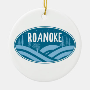 Ornamento De Cerâmica Roanoke Virginia Outdoor