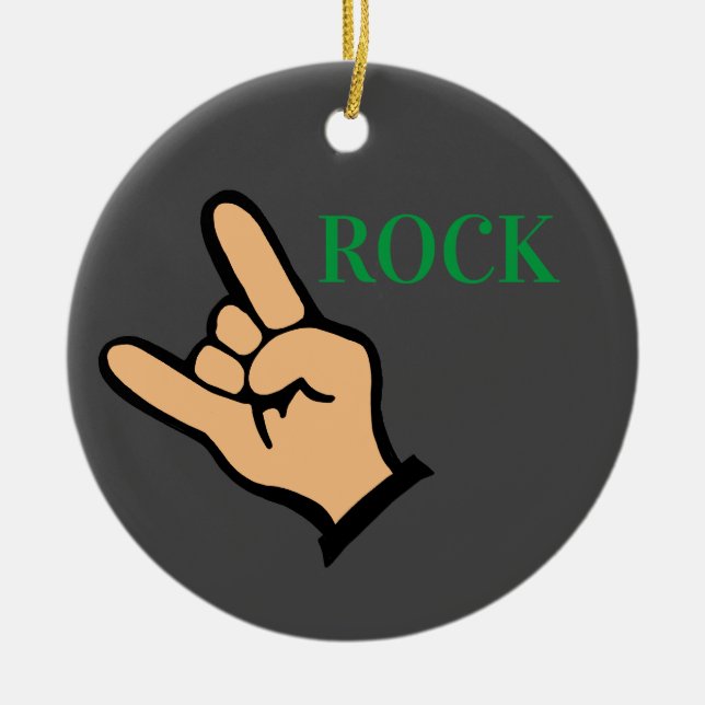 Ornamento De Cerâmica rocha (Frente)