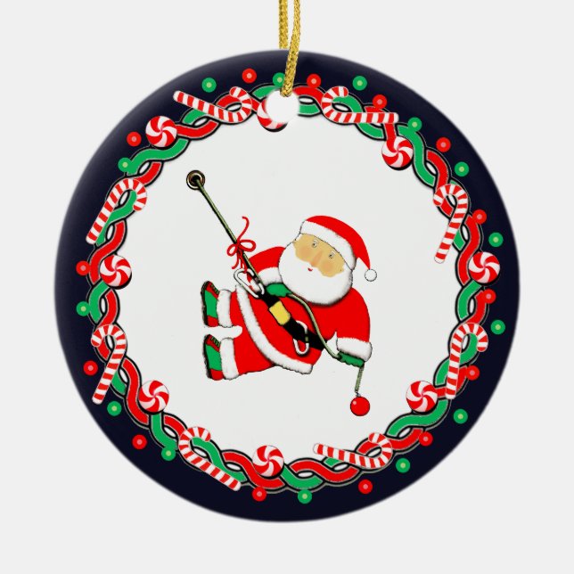Ornamento De Cerâmica Rock Climbing Holiday Gift Ceramic Ornament (Frente)