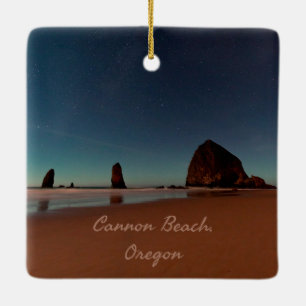 Ornamento De Cerâmica Rock Haystack do Oregon Beach