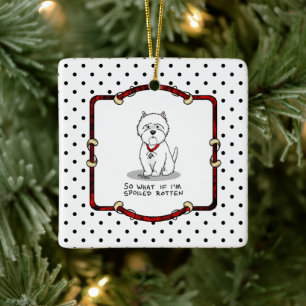 Ornamento De Cerâmica Ródano mimado Westin West Highland White Terrier
