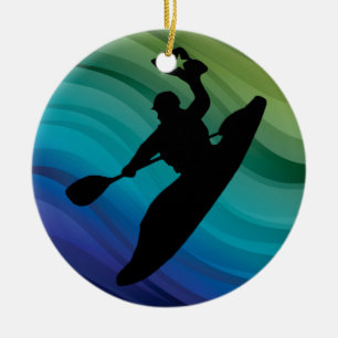 Ornamento De Cerâmica Rodeo Kayak