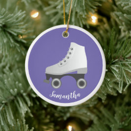 Ornamento De Cerâmica Rollerskate Cilindro de Skates Cerâmica