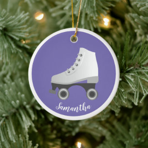 Ornamento De Cerâmica Rollerskate Cilindro de Skates Cerâmica