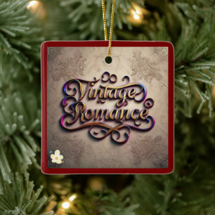 Ornamento De Cerâmica "Romance de Ano Passado"