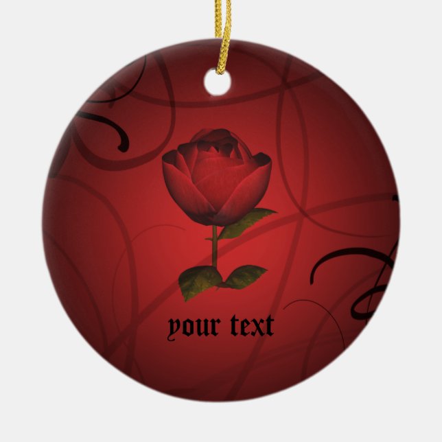 Ornamento De Cerâmica romance gótico (Frente)