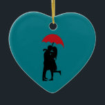 Ornamento De Cerâmica Romântico sem esperança<br><div class="desc">Adicione um pouco de romance à sua vida!</div>