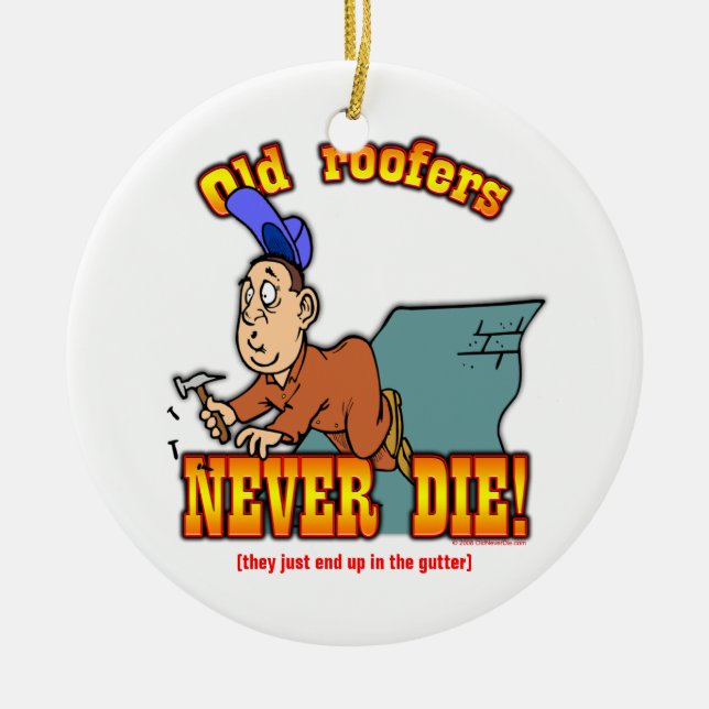 Ornamento De Cerâmica Roofers (Frente)