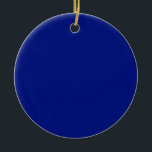 Ornamento De Cerâmica Rosa<br><div class="desc">Marinho ornamento azul - Você pode adicionar seu texto ao ornamento.</div>