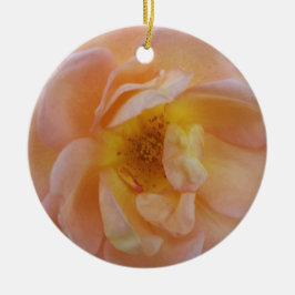 Ornamento De Cerâmica Rosa Cor de Pêssego