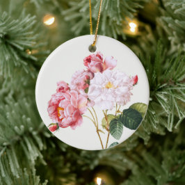 Ornamento De Cerâmica Rosa Damascena, Árvore