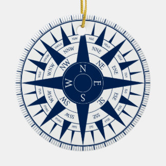 Ornamento De Cerâmica Rosa de compasso