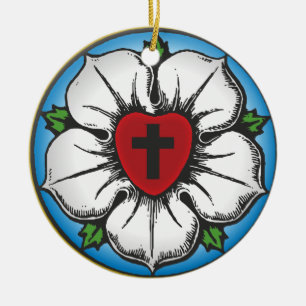 Ornamento De Cerâmica Rosa de Luther