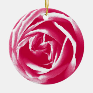 Ornamento De Cerâmica Rosa de satélites rosa