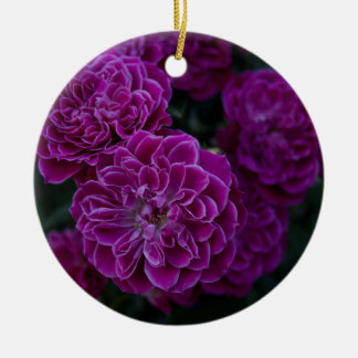 Ornamento De Cerâmica Rosa do roxo