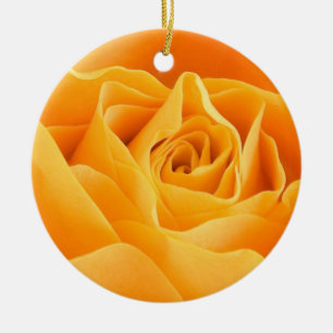 Ornamento De Cerâmica Rosa laranja bonito