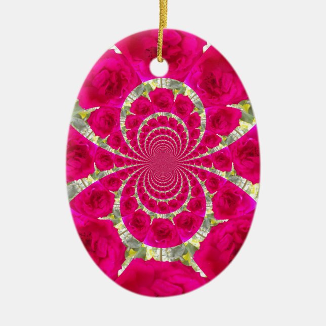 Ornamento De Cerâmica Rosas vermelhas lindas.jpg (Frente)