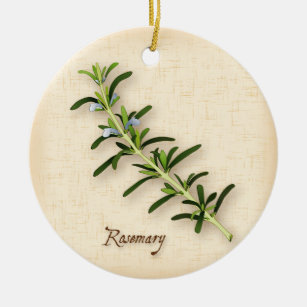 Ornamento De Cerâmica Rosemary Herb