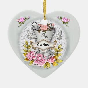 Ornamento De Cerâmica Roses RX Almofariz