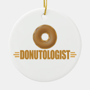 Ornamento De Cerâmica Rosquinha Engraçado