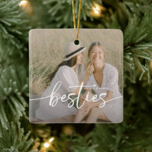 Ornamento De Cerâmica Roteiro Amigas 2x Foto Personalizado