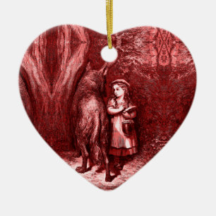 Ornamento De Cerâmica Rotkäppchen - Chapeuzinho Vermelho - Grimm